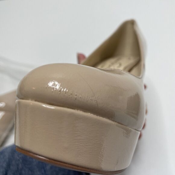 Jessica Simpson Platform DYLEXI Beige Square Heel Round Toe Formal Career 7.5M - Picture 13 of 13